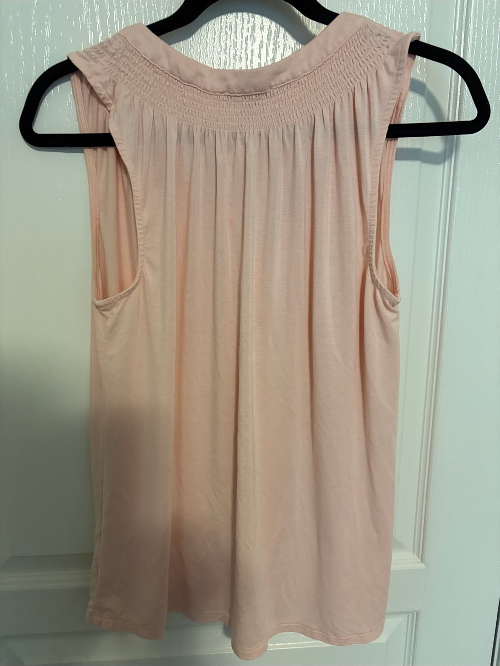 Cable & Gauge Light Pink Smocked Top - Picture 2 of 3
